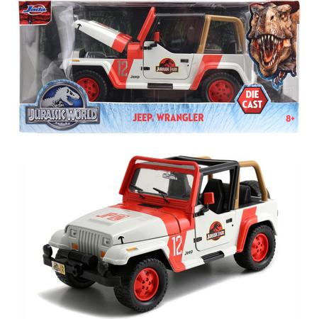Jada Toys - Jurassic Park met Jeep - Vrijloop - Die-cast - Metaal - 19 cm - Speelgoedvoertuig