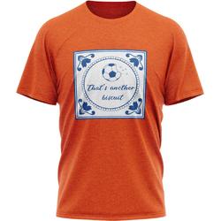 JAP T-shirt - Ademend katoen - Regular fit - Oranje kleding - Koningsdag, Nederlands elftal, Formule 1 etc. - Heren - Maat L