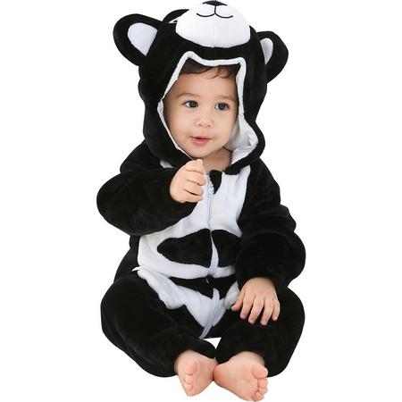 JAXY Baby Onesie - Baby Rompertjes - Baby Pyjama - Baby Pakje - Baby Verkleedkleding - Baby Kostuum - Baby Winterpak - Baby Romper - Baby Skipak - Baby Carnavalskleding - 12-18 Maanden - Hond Zwart