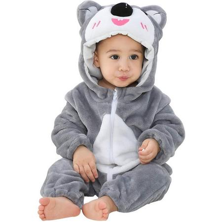 JAXY Baby Onesie - Baby Rompertjes - Baby Pyjama - Baby Pakje - Baby Verkleedkleding - Baby Kostuum - Baby Winterpak - Baby Romper - Baby Skipak - Baby Carnavalskleding - 12-18 Maanden - Koala