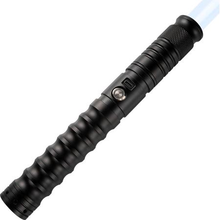 Supreme Lightsaber - RGB 11 Kleuren en Geluid - Lightsaber - Lichtzwaard - Star Wars Lichtzwaard - Laser Zwaard - Aluminium Handvat - 114 CM - Zwart