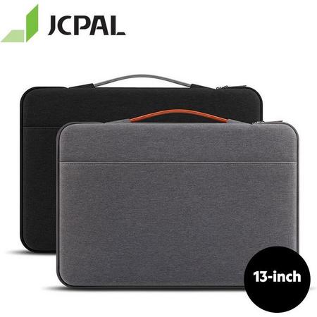 JCPAL - Laptoptas - Laptophoes met Handvat - 13.3 inch - Laptop Sleeve voor Apple - MacBook Air / Pro / HP / ASUS - 13 inch - Grijs