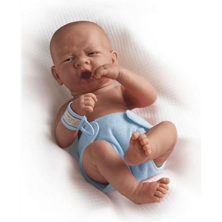 Berenguer Babypop Blank Jongetje met open mondje 36 cm