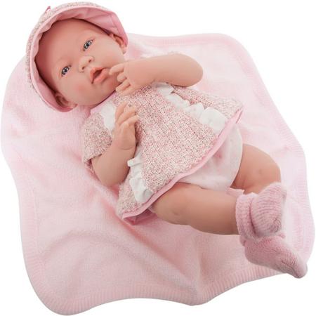 Berenguer Babypop La Newborn 38 cm Meisje Gebreide Jurk