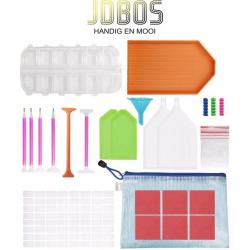 JDBOS ® Diamond painting accesoires  - 24-delige set