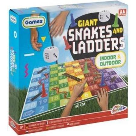 Gigantische slangen en ladders spel voor buiten
