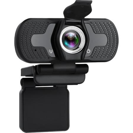 JLM High End Products - Webcam Met ingebouwde microfoon - Voor PC - USB - HD - Windows & Mac - Thuiswerken - Webcam met Privacy Cover