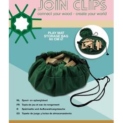 JOIN CLIPS 2 in 1 speelkleed en opbergkleed 60cm voor bouwplankjes en JOIN CLIPS