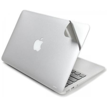 4 in 1 Kit Body Guard Cover Sticker Apple MacBook New Pro 15.4 inch (Retina) - Zilver