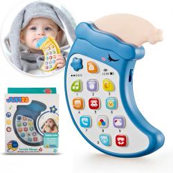 JUST23 Baby Speelgoed Telefoon  – Educatief Speelgoed - Baby GSM – Kindertelefoon – Kraamcadeau Jongen en Meisje – 12 Knoppen - Incl. batterijen