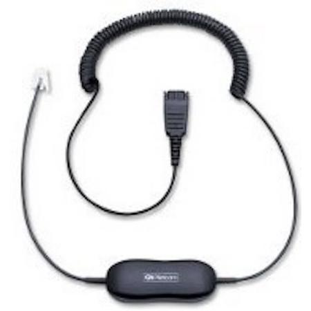 Jabra Quick Disconnect plug to headset:GN1216 Avaya one-X (Coiled)