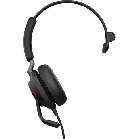 Jabra Evolve2 40, UC Mono Headset Hoofdband Zwart