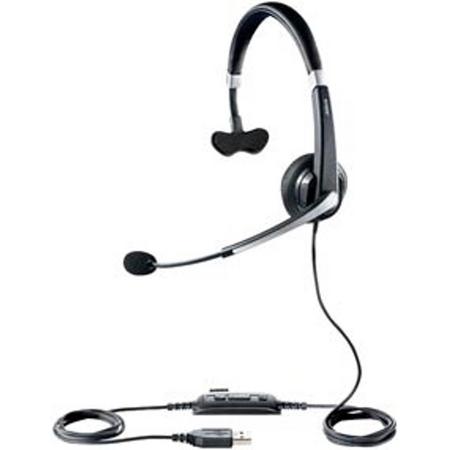 Jabra UC Voice 550 MS Mono Monauraal Hoofdband Zwart, Zilver hoofdtelefoon