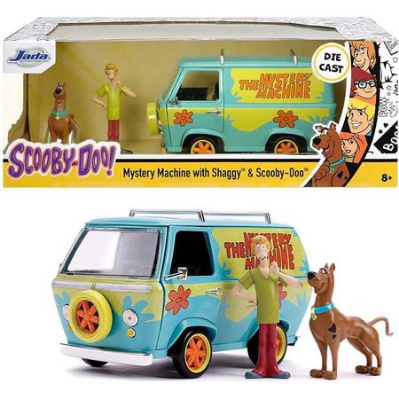 Scooby Doo Mystery Machine Van with Scooby-Doo & Shaggy 1:24 Jada Toys