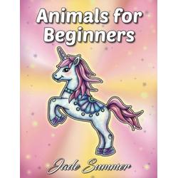 Animals for Beginners Coloring Book -  