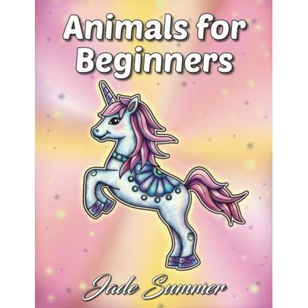 Animals for Beginners Coloring Book - Jade Summer
