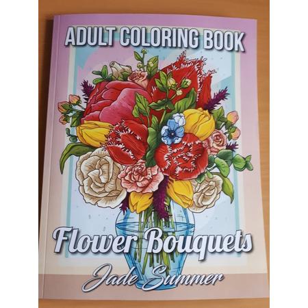 Flower Bouquets Coloring Book - Jade Summer