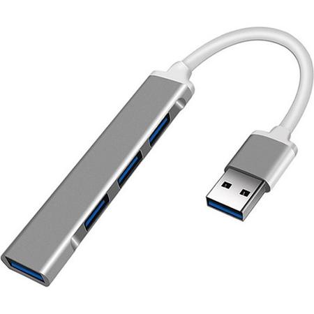 USB Splitter - 4 poorten - USB splitter voor laptop en PC - Space grijs