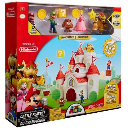 Super Mario Deluxe Playset - Mushroom Kingdom Castle