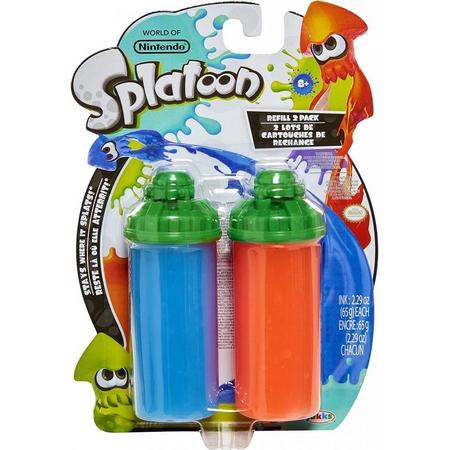 World of Nintendo - Splatoon Splatter Shot Ink Blaster Refill 2-Pack (Blue/Orange)