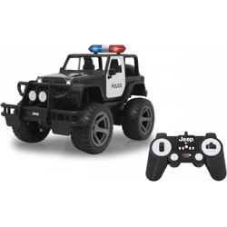   Politiewagen Rc Jeep Wrangler 34 X 20 Cm 1:12 Zwart