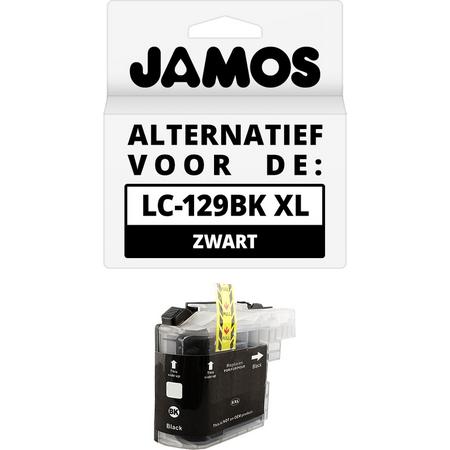 JAMOS - Inktcartridge / Alternatief voor de Brother LC-129BK XL Zwart