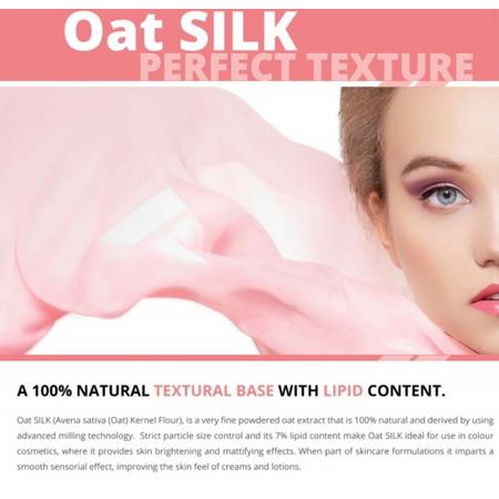 Oat Silk Powder - For use in Cosmetics, Mineral Makeup, Creams & Moisturisers