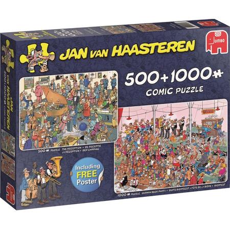 Jan van Haasteren - 2 in 1 - Feestje! - 500 & 1000 stukjes