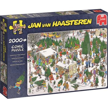Jan van Haasteren Kerstbomenmarkt 2000 Stukjes