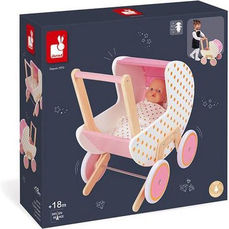 Janod Candy Chic Poppenwagen