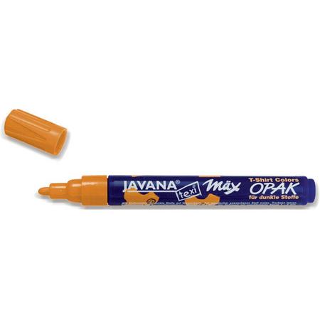 Javana Texi Max - Oranje textiel stift - 2 - 4 mm punt