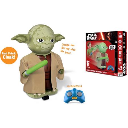 STAR WARS opblaasbare en bestuurbare Yoda met geluid