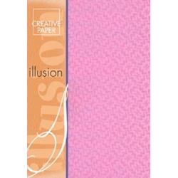 Jeje - Illusion paper baby roze - 4 vellen - 215 grams - holografisch hobbypapier - a4 illusie papier pink