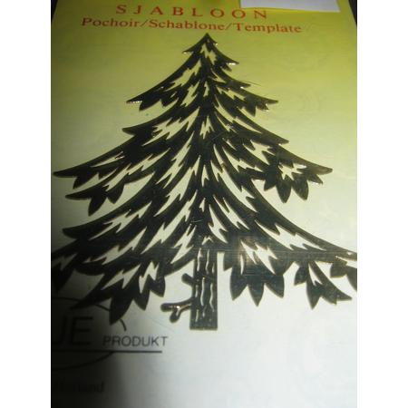 koperen Sjabloon Kerstboom teken-of spuitsjabloon