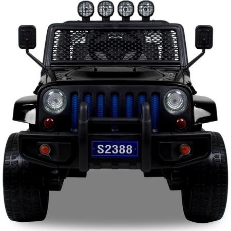 Jeep Monster - Elektrische Kinderauto - Accu Auto - Sterke Accu - Afstandbediening - Zwart