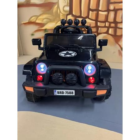 Kars Toys - Jeep Fulltime 4WD Offroad - Elektrische Kinderauto - met Afstandsbediening - Zwart