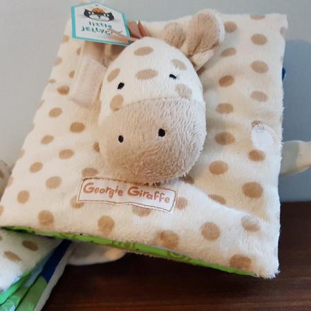 Baby Boekje stof Giraf - zacht boekje baby - kraam kado