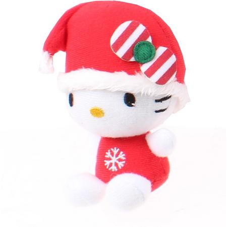 Jemini Hello Kitty Kerstknuffel In Bal Pluche Meisjes Rood 10 Cm