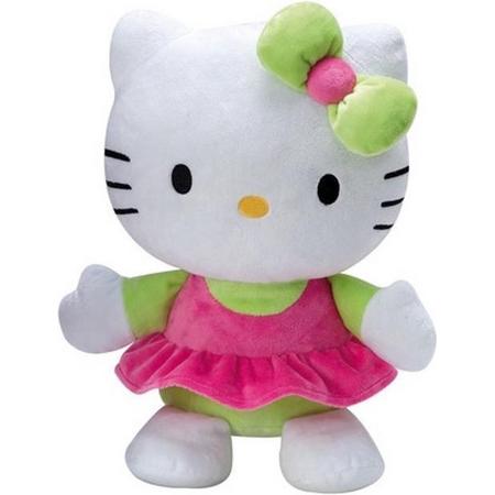Jemini Hello Kitty Knuffel Doll Pluche Meisjes Groen 35 Cm