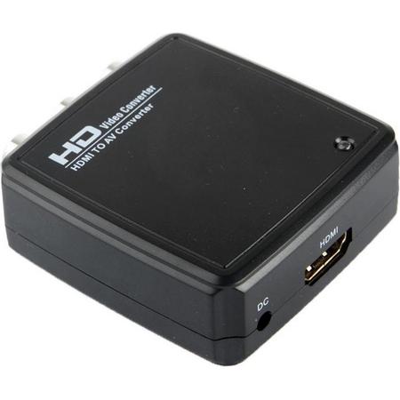 HD2R01 HDMI to AV Audio Video Converter(zwart)