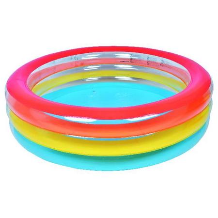 Familiezwembad rond gekleurde ringen 187