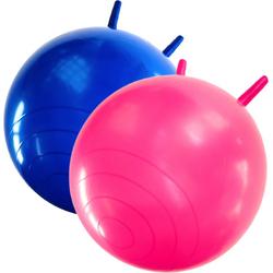Jobber Toys - Skippybal Set - Skippybal 2x - 45cm - Roze - Blauw