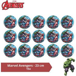 Bal - Voordeelverpakking - Marvel Avengers - 23 cm - 15 stuks