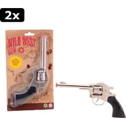 2x Cowboy pistool 8 schots