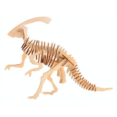 Johntoy 3d Dinosaurus Puzzel Hout Parasaurolophos