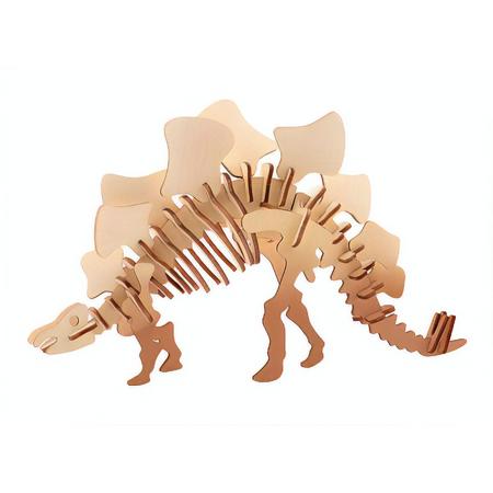 Johntoy 3d Dinosaurus Puzzel Hout Stegosaurus