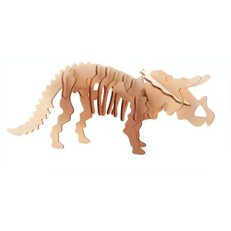 Johntoy 3d Dinosaurus Puzzel Hout Triceratops