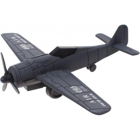 Johntoy Airplane Straaljager Grijs 13 X 16 Cm