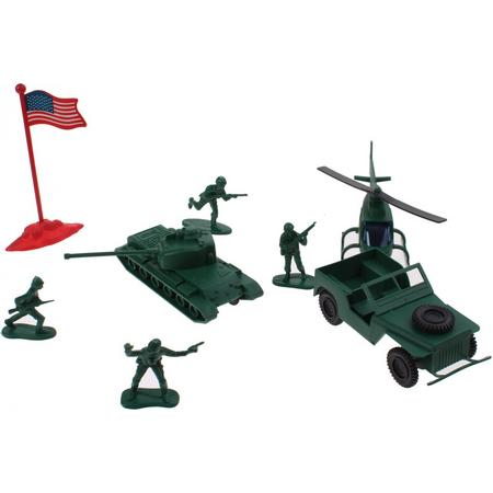 Johntoy Army Soldier Speelset Heli 29-delig 5 Cm