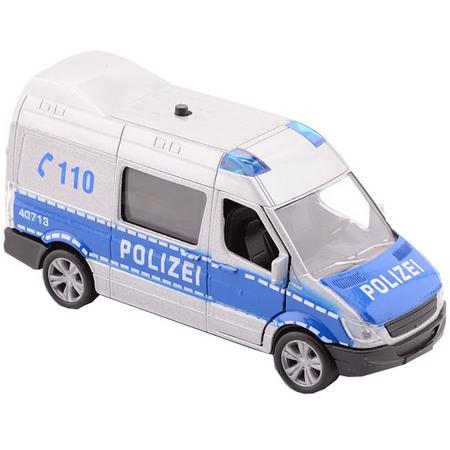 Johntoy Duitse Politie Bus Met Licht En Geluid 11,5 Cm